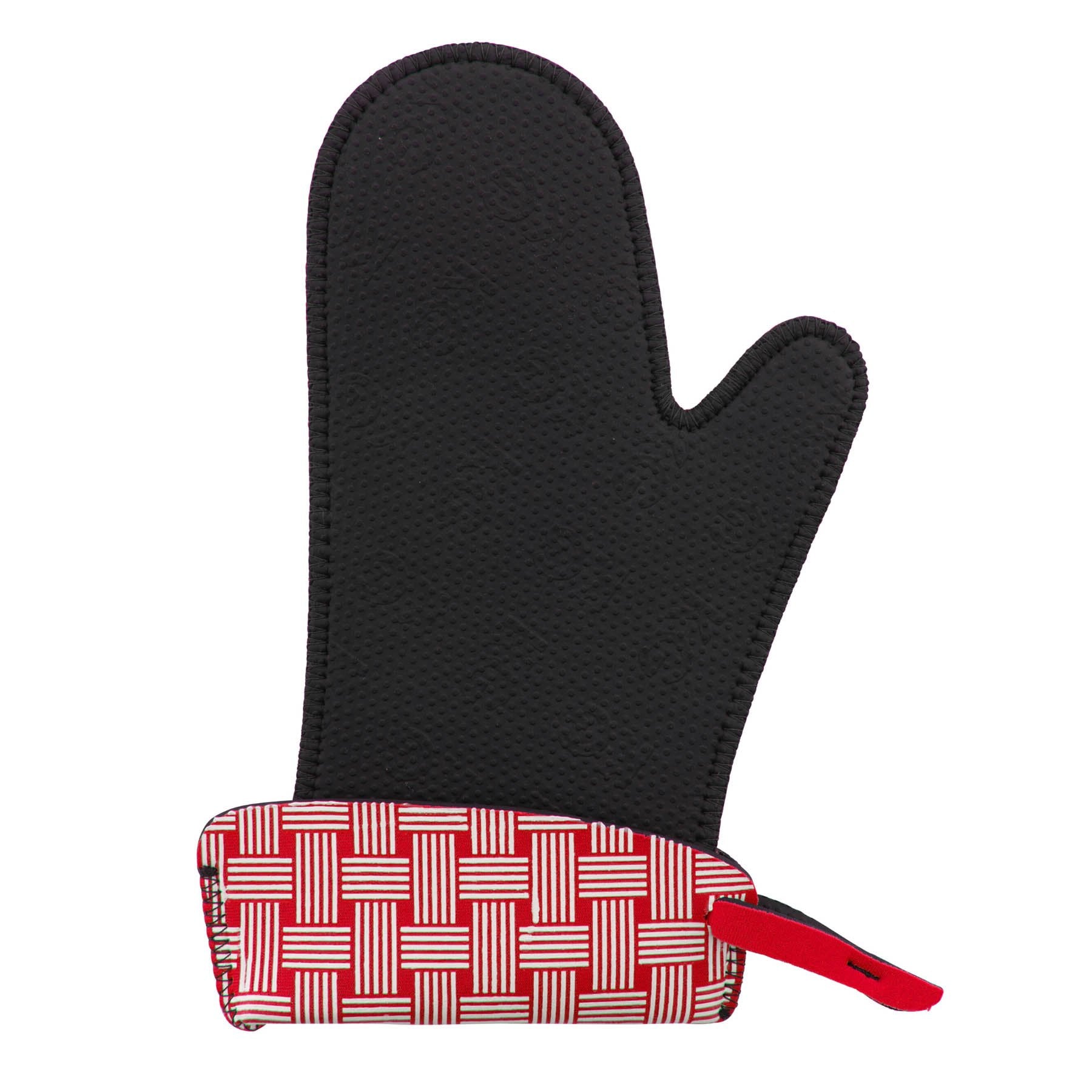 Cuisipro KitchenGrips FLXaPrene Red & Black Chef's Gloves - Set of 2 | Small