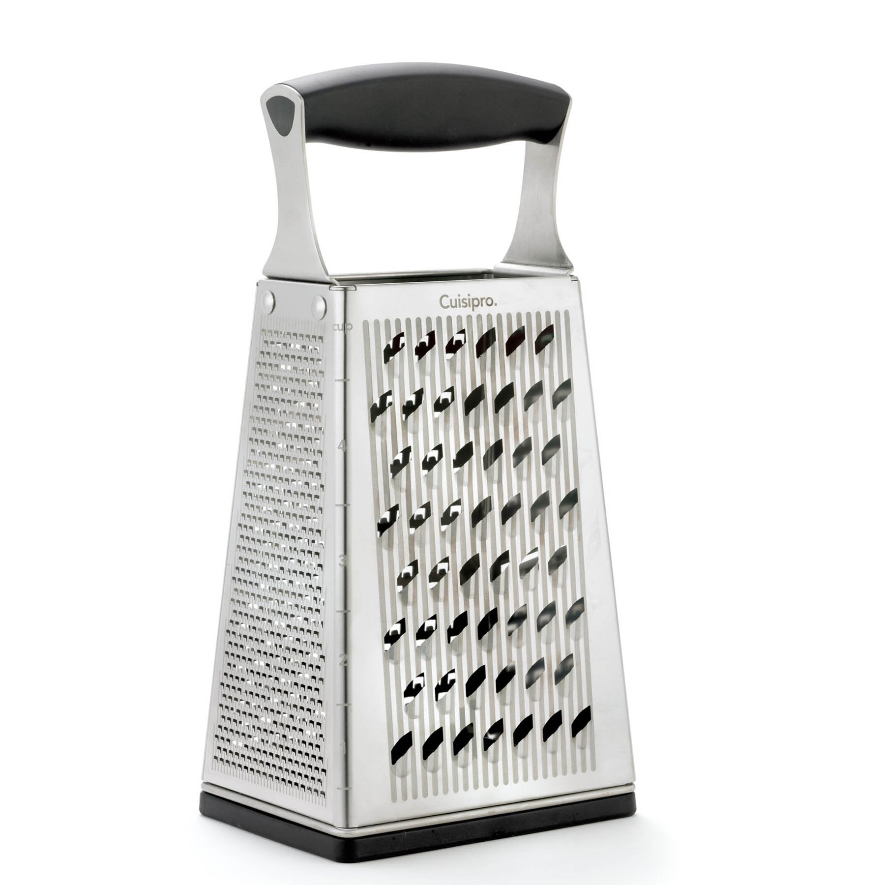SEYNUR Stainless Steel Cheese Grater & Shredder 4 Sided Box Grater - Large  Grating Surface with Razor Sharp Blades - Perfect to Slice Grate Shred 