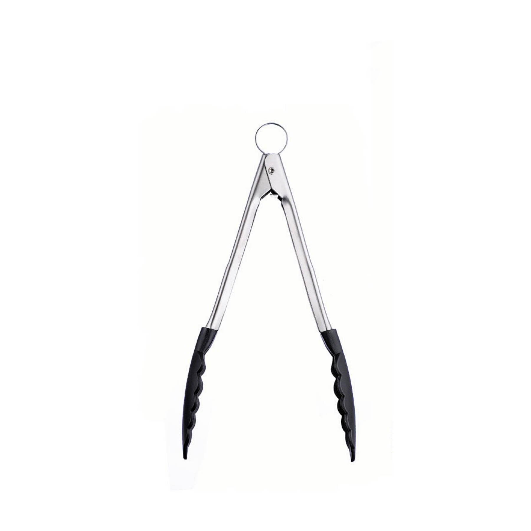 Choice 9 Silicone Tip Locking Tongs with Black Non-Slip Grip Handle