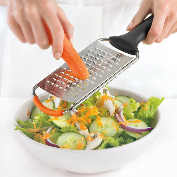 Zulay Kitchen Professional Stainless Steel Flat Handheld Cheese Grater -  Red, 1 - Smith's Food and Drug