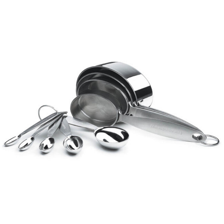 Cuisipro Stainless Steel Measuring Cups and Spoon Set - 2 Sets